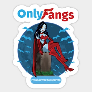 Only Fangs Sticker